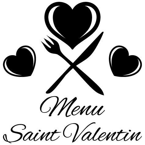 Sticker menu saint valentin